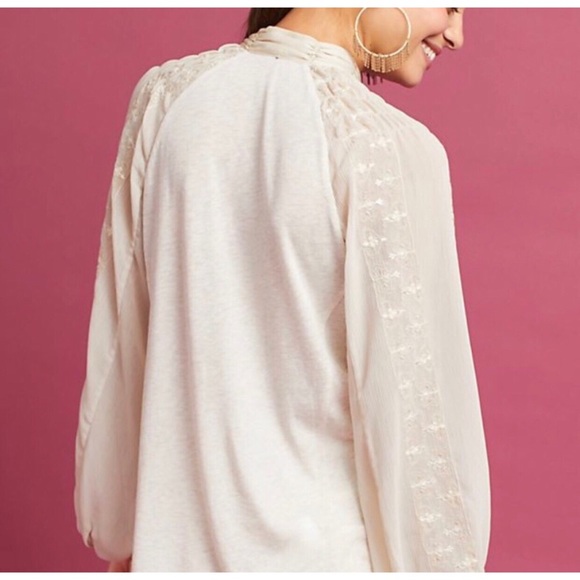 Anthropologie Victorian Cut-out Top - Picture 4 of 8